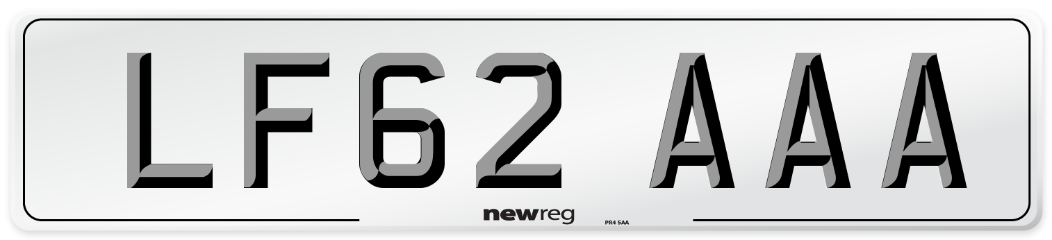 LF62 AAA Number Plate from New Reg